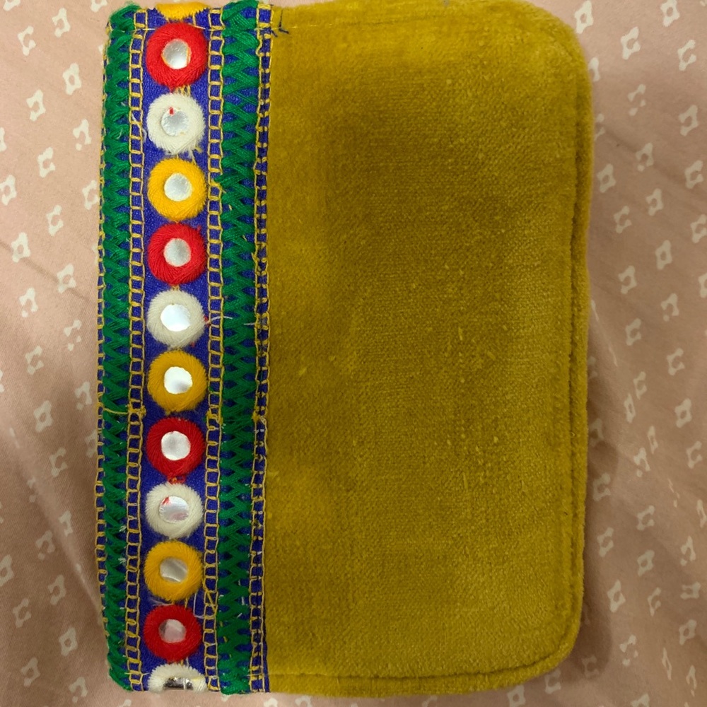 Embroidered passport holder from Barcelona